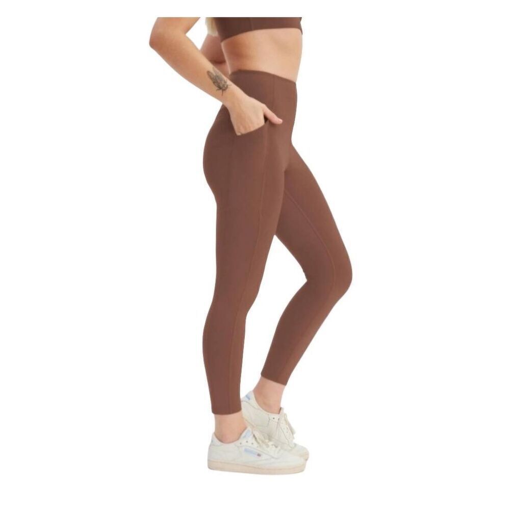 Girlfriend Collective Brown Compressive Pocket Leggings Size XS